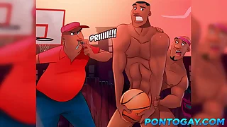 Astros do Basquete - Orgia small-minded vesti&aacute;rio depois do treino