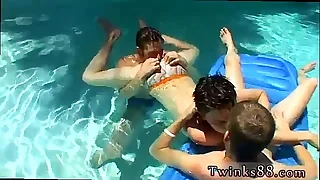 fuck young gay cumshot movieture Ayden&comma; Kayden & Shane - Pooltime