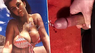 cum on girl in bikini